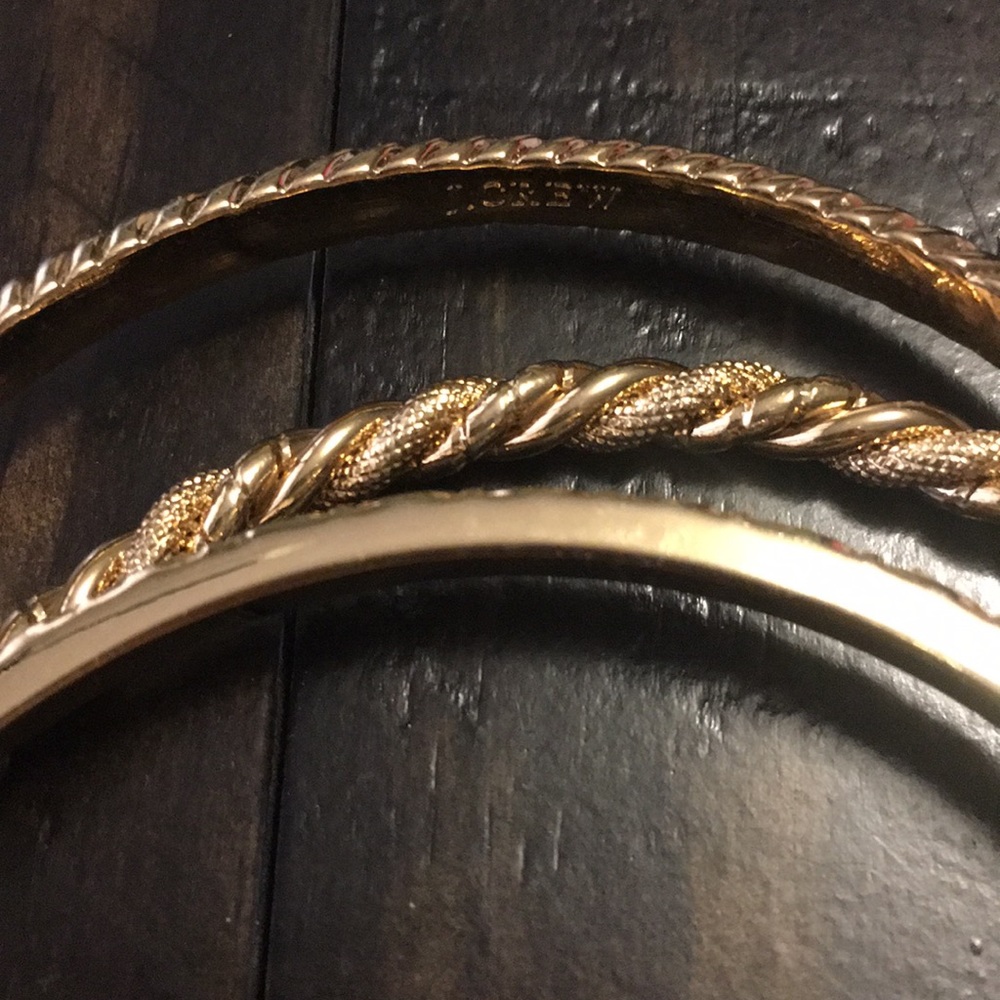 J. Crew Gold Bangle Set - Picture 4 of 4